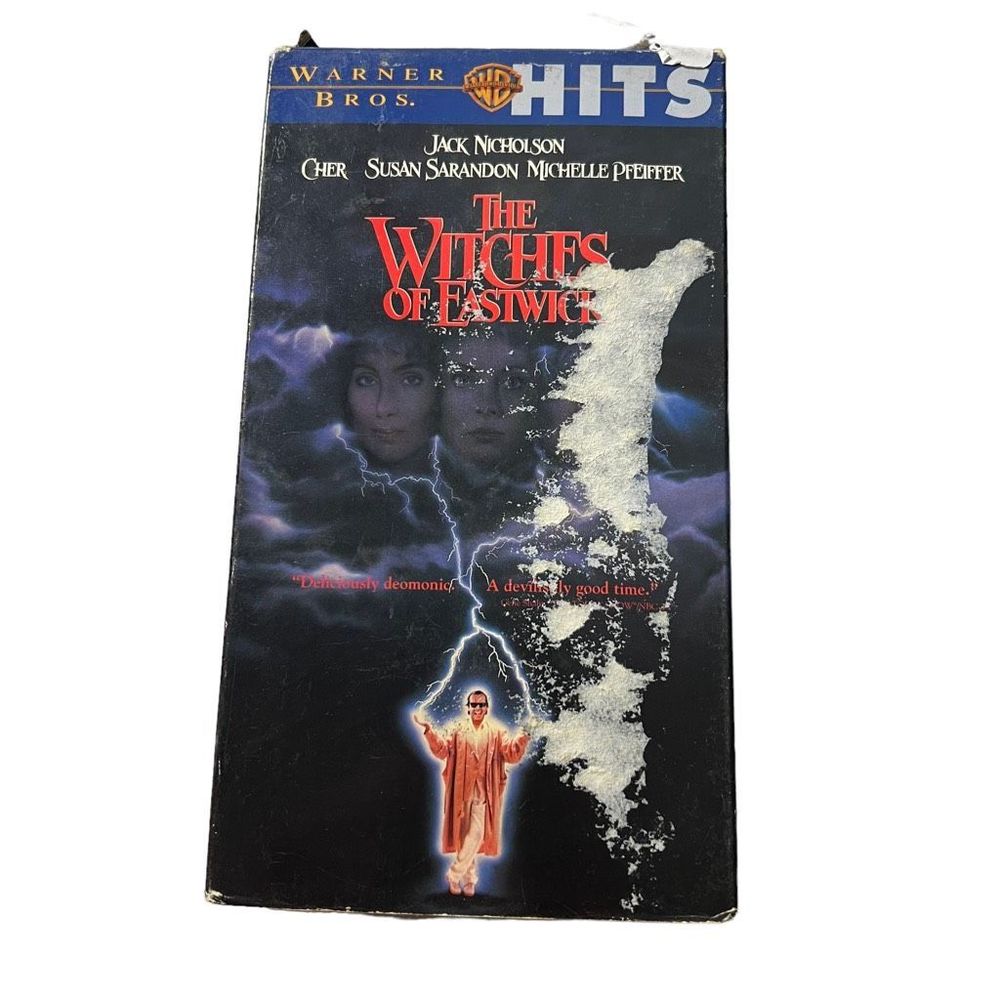 The Witches of Eastwick VHS Tape‎ Warner Bros Vintage Movie Cher Jack Nicholson